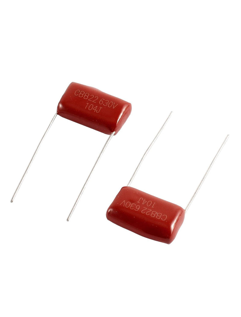 uxcell CBB22 630V 104J 0.1uF 5% Electric Parts Polypropylene Film Capacitors 120 Piece