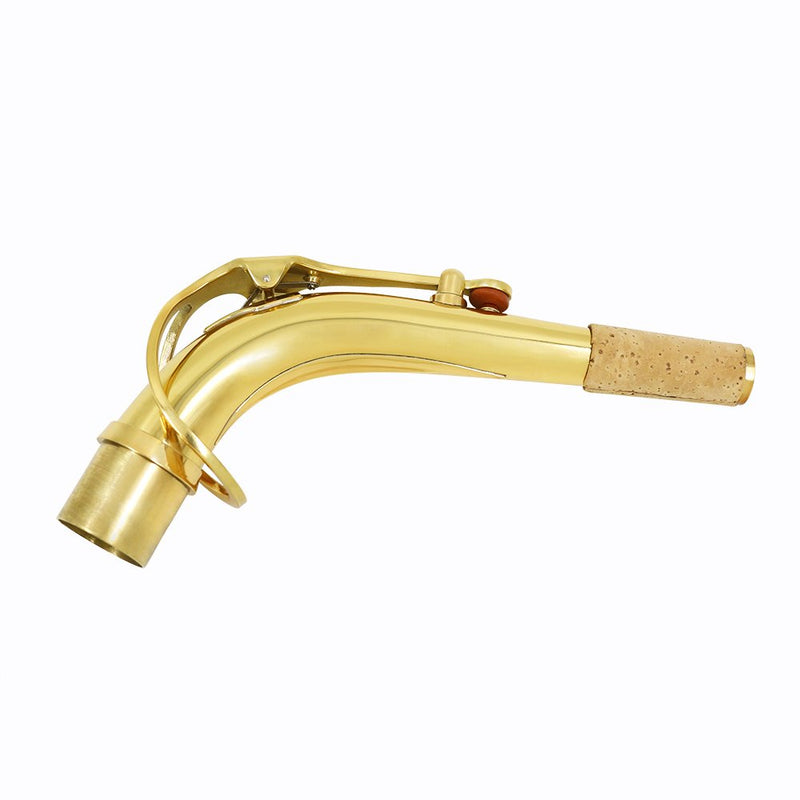 Alnicov Brass Alto Saxophone Sax Bend's Necks with Cleaning Cloth Saxophone's Accessory