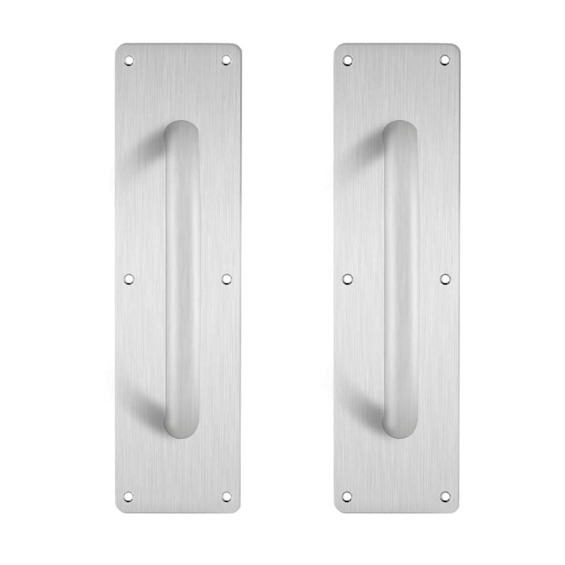 BTMB Stainess Steel Door Handle Pull Plate Commercial Door Handle,Pack of 2 (299x80mm/11.77''x3.15'')