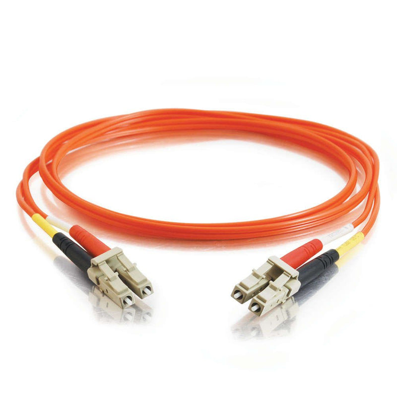 C2G 33173 OM1 Fiber Optic Cable - LC-LC 62.5/125 Duplex Multimode PVC Fiber Cable, Orange (6.6 Feet, 2 Meters) 2 Meter