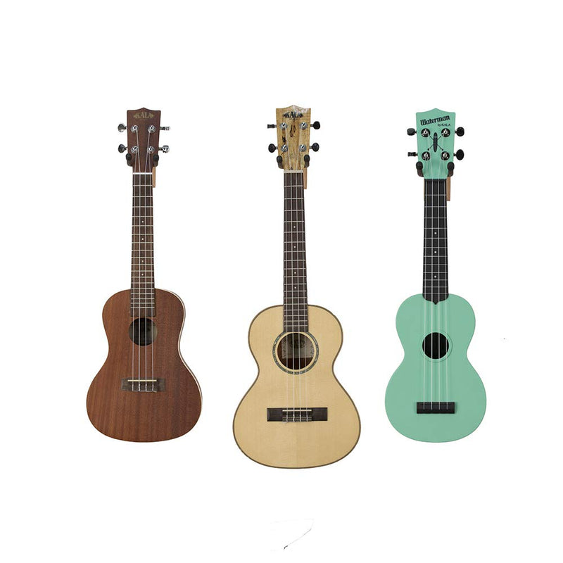 String Swing Wall Mount Ukulele Hanger Hardwood Ukele or Mandolin Wall Mount Pineapple Tenor Concert Compatible for Home & Studio CC01UK-A - Ash