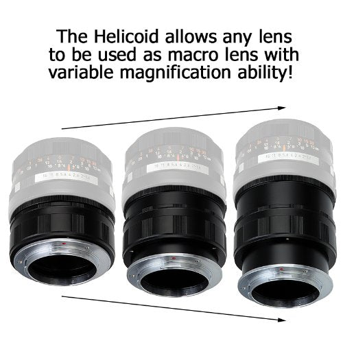 Fotodiox Lens Mount Macro Adapter Compatible with Nikon Nikkor F Mount G-Type D/SLR Lens on Fuji X-Mount Cameras Nikon F G-Type