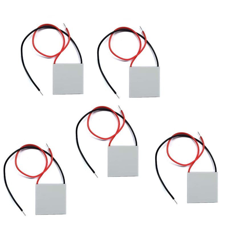 Kiro&Seeu 5pcs TEC1-12706 Heatsink Semiconductor Refrigeration Tablets 5.8A 12 Volt 60W Watt Thermoelectric Cooler Cooling Peltier Plate Module 40x40MM, (EC112706-MD-5pcs)