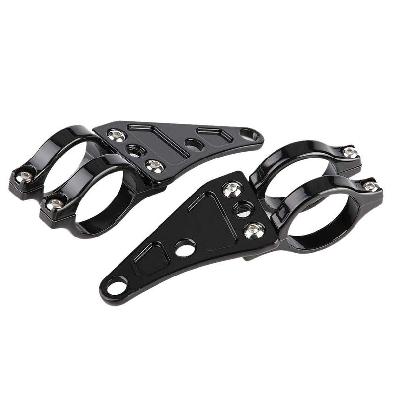 Duokon 2pcs Headlight Mount Bracket Clamps Head Lamp Holder Fork 38-41mm for Motorcycle