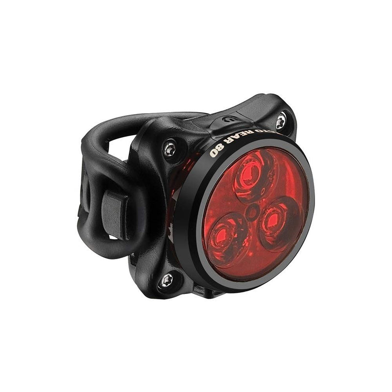 LEZYNE Zecto Drive Rear Bicycle Taillight, 80 Lumens, 11H Runtime, 10 Output Modes, USB Rechargeable, Bike Light Black / High Gloss One Size