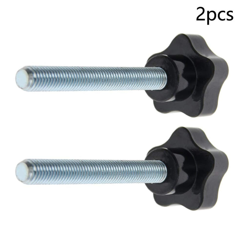 Aicosineg M10 x 80mm Male Thread 40mm Dia Star Knobs Grips Handle Hardware Zinc Stud Replacement for Industry Mechanical Equipment Furniture Black Tone 2pcs M10 40*80mm 2pcs