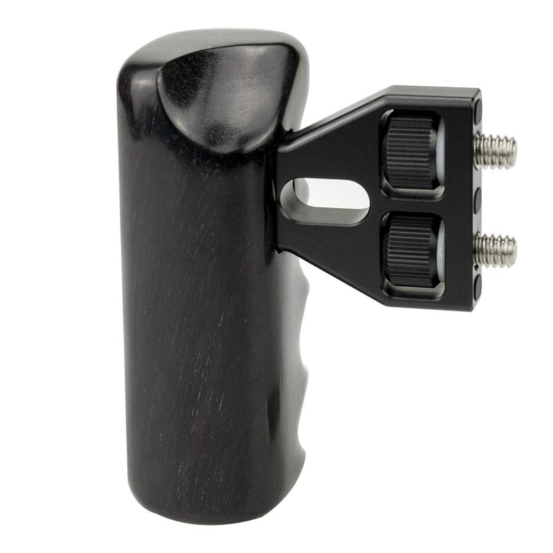 JULUCKY Black Wooden Handle Grip Ebony Handle for DSLR Camera Cage (Left) Left