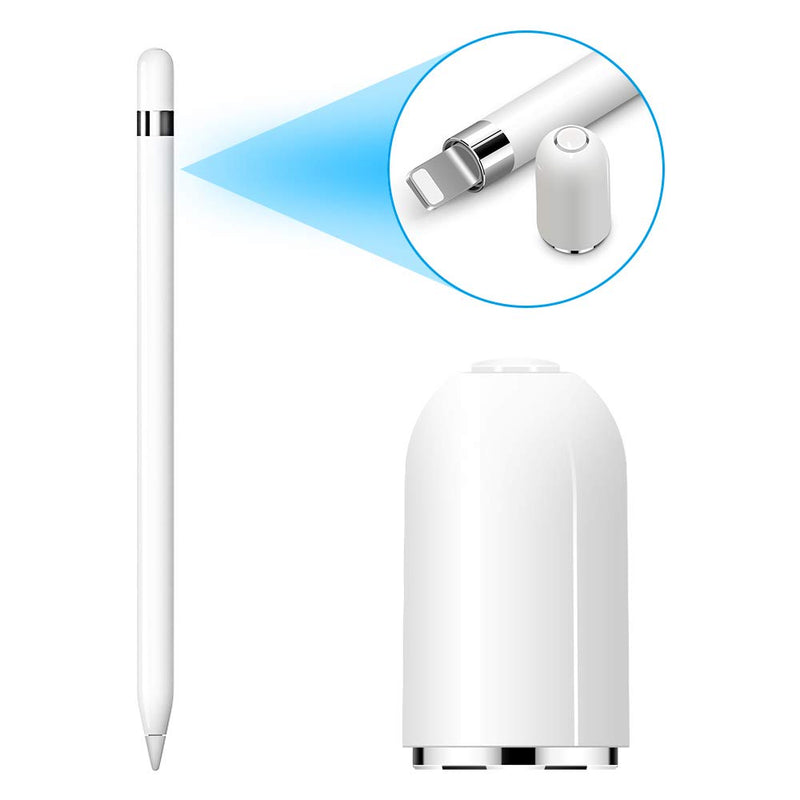 COOYA Replacement Cap Compatible with Apple Pencil, Magnetic Protective Cap Cover iPencil Cap for iPad Pro Pencil White
