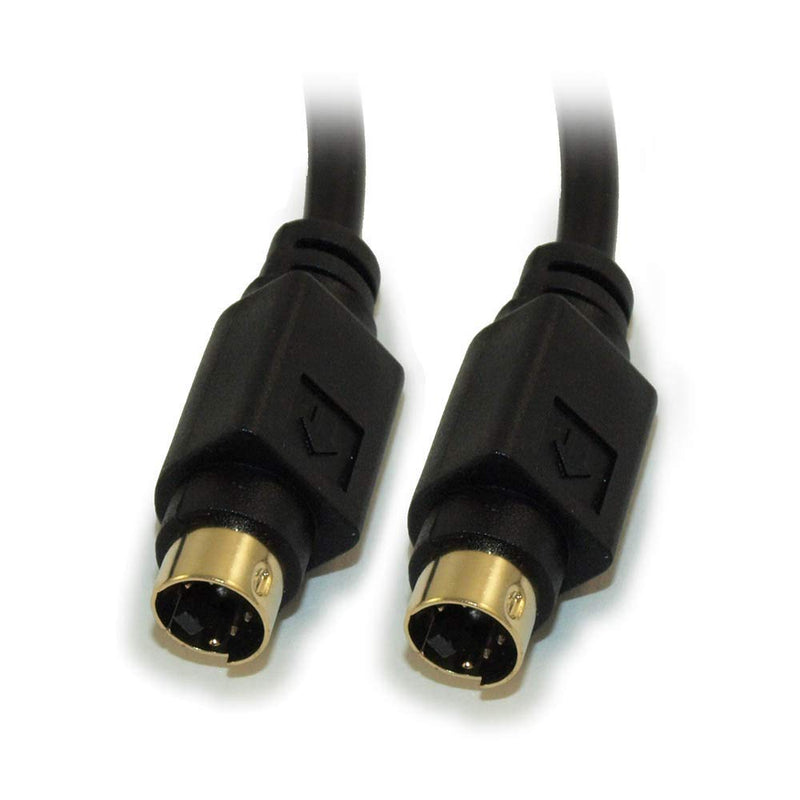 S-Video SVideo (SVHS) Gold Plated Cable 4 pin by BRENDAZ for Home Theater, DSS receivers, VCRs, DVRs/PVRs, camcorders, DVD Players. (6-FEET) 6-FEET