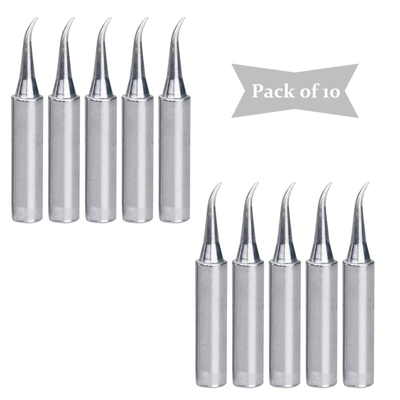 Saipe 10pcs Soldering Iron Tips, 900M-T Solder Welding Replacement Tip Kit for Hakko, Radio Shack, TENMA, ATTEN, Quick, Aoyue, Yihua Soldering Station (900M-T-IS) 900M-T-IS