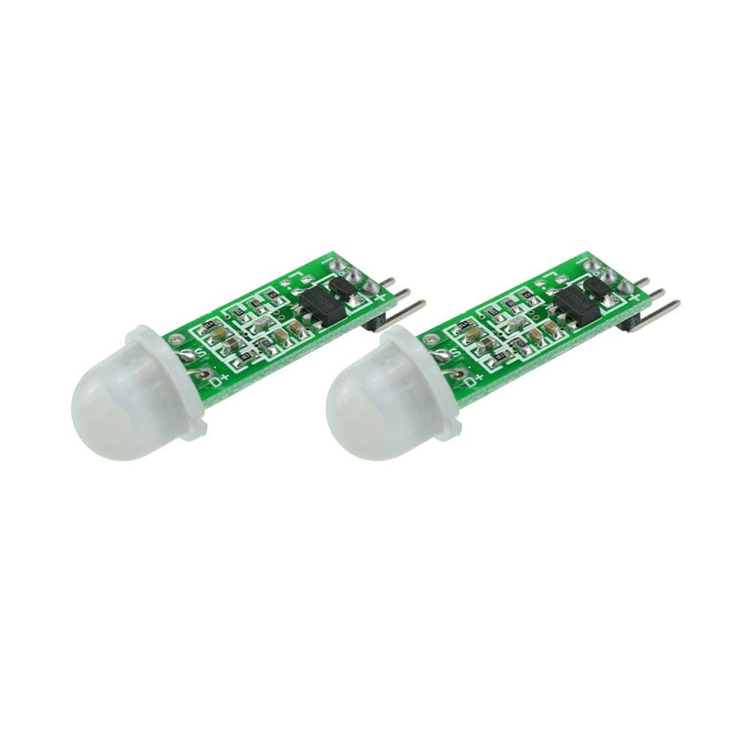 DEVMO Compatible with 2PCS HC-SR505 Human Body Infrared PIR Motion Sensor Precise Infrared Detector Module Ar-duino MCU Raspberry Pi 2