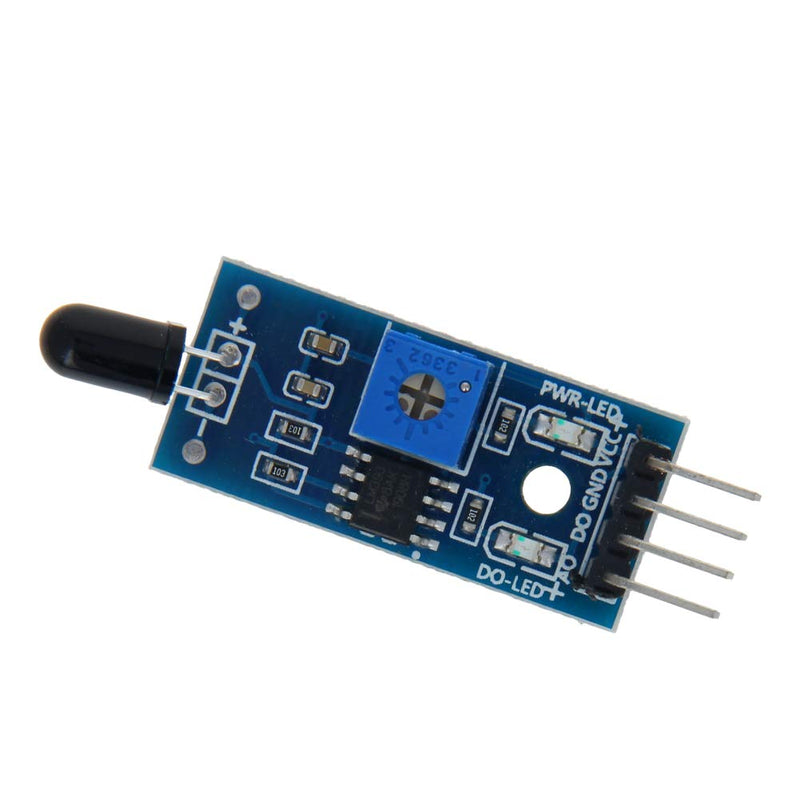 Fielect IR Flame Sensor Module Detector 4 Pin Temperature Detecting for Arduino