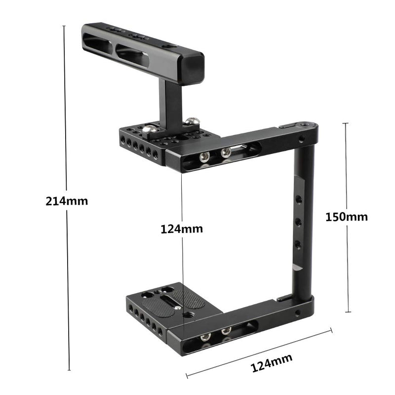 CAMVATE Basic Camera Cage Rig with Top Handle Universal Use