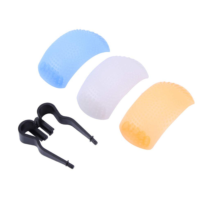 Rodipu Practical 3 Color 8741mm Flash Bounce Diffuser Cover, Flash Diffuser Cover, Pop-Up for Camera Flash Photography