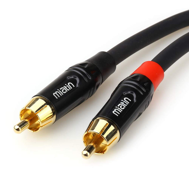 MIATIN Unbalanced XLR Female to Dual RCA Y Splitter Breakout Cable, 1 XLR Female to 2 RCA Male Y Breakout Cable Adapter Cord - 1.8Meters 2RCA Male to XLR Female - 1.8Meters