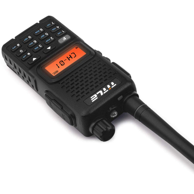 Title Protable Radio Dual Band UHF 400-520MHZ FM Radio VOX Voice Control Two Way Radio Strong Light Flashlight Walkie Talkie TITK4-H1