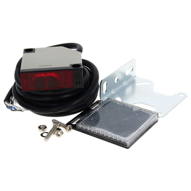 Fielect Photoelectric Sensors Specular Reflection Photoelectric Sensor Switch DC12-240V AC24-240 Detection Distance 4M 5 Wires E3JK-R4M1 1pcs Models : E3JK-R4M1 AC+DC