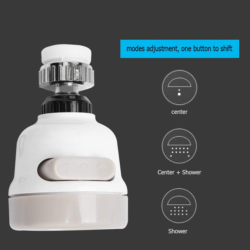 Yosoo Kitchen Faucet Spray Head Tap Splash Filter Nozzle 360?Rotatable 3 Modes Adjustment