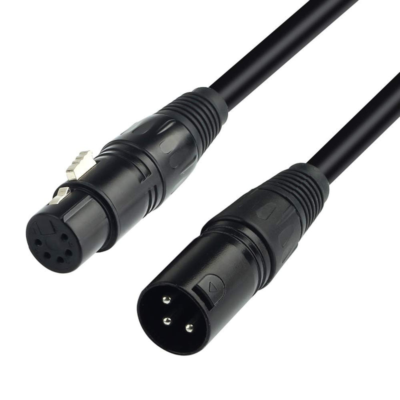 [AUSTRALIA] - XLR Male 3 Pin to XLR Female 5 Pin DMX 512 Turnaround DMX Stage Light Cable by SiYear, XLR3M to XLR5F Adaptor Cable (12inch / 2Pack) 5PIN F-3PIN M 