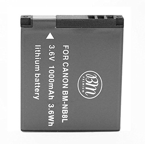 BM Premium 2-Pack of NB-8L Batteries and Battery Charger for Canon PowerShot A2200 is, A3000 is, A3100 is, A3200 is, A3300 is Digital Camera