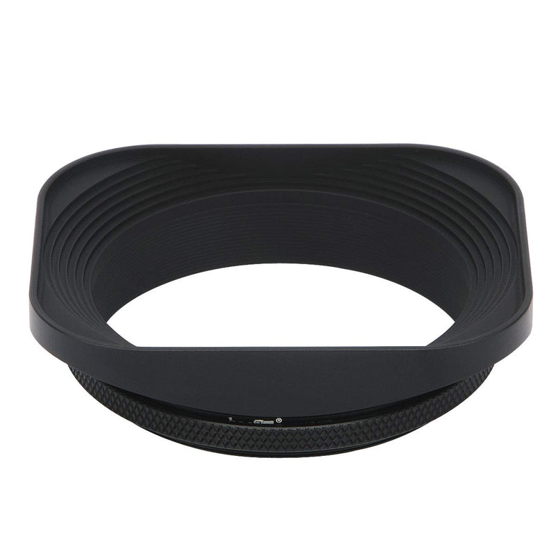 Haoge LH-B55T 55mm Square Metal Screw-in Lens Hood with Cap for Leica APO-Summicron-M 90mm f/2 ASPH E55, Summicron-R 50mm f2 E55, Summilux-R 50mm f/1.4 E55, Elmarit-R 28mm f2.8 35mm f/2.8 E55 Lens