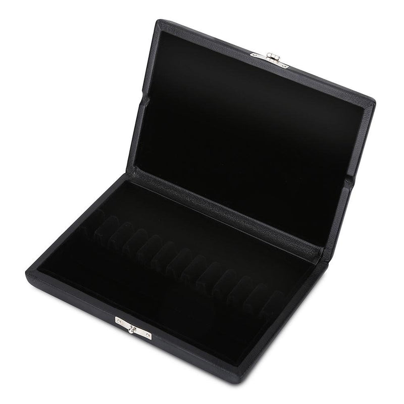 Bnineteenteam Oboe Reeds Storage Box with Wooden and PU Leather Cover for 10/12/20pcs Reeds 20pcs