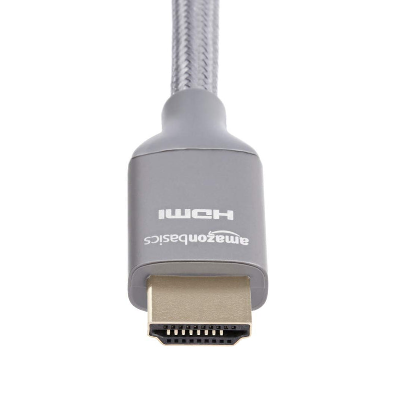 AmazonBasics 48Gbps High-Speed 8K HDMI Cable, Dark Gray - 6 Feet
