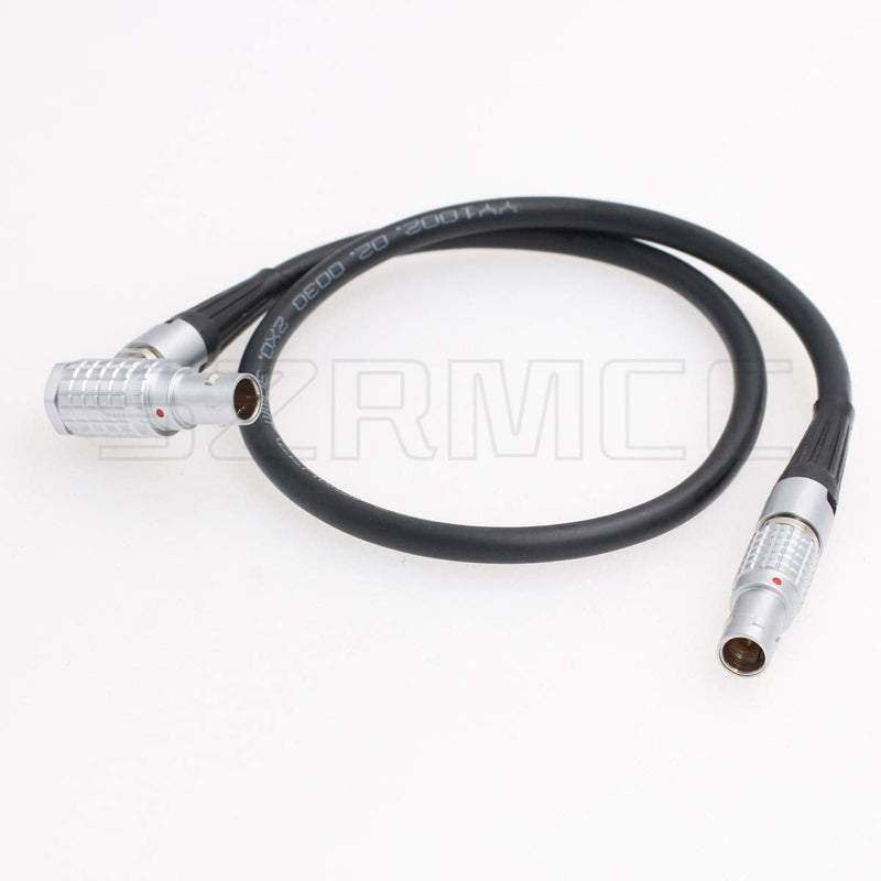 SZRMCC Nucleus-M 0B 7 Pin Male to 0B 7 Pin Male for Wireless Follow Focus Motor Connection Control Cable Daisy-Chained to 7-pin (Straight-Elbow 60cm) Straight-Elbow 60cm