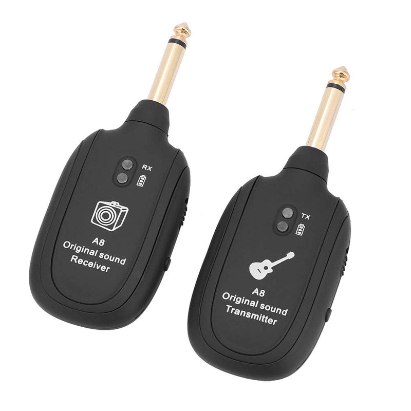 Portable Wireless Guitar System Rechargeable Guitar Transmitter Receiver Set for Electric Guitar