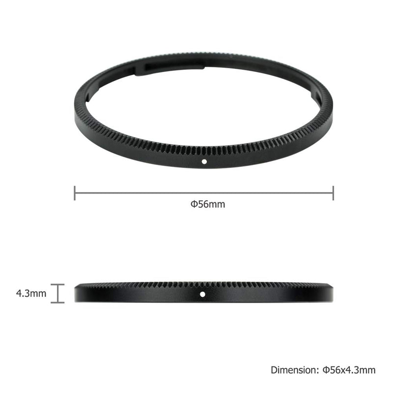 JJC Metal Lens Decoration Ring Cap for Ricoh GR III GR3 Accessories Replace Ricoh GN-1 Ring Cap -Black Black