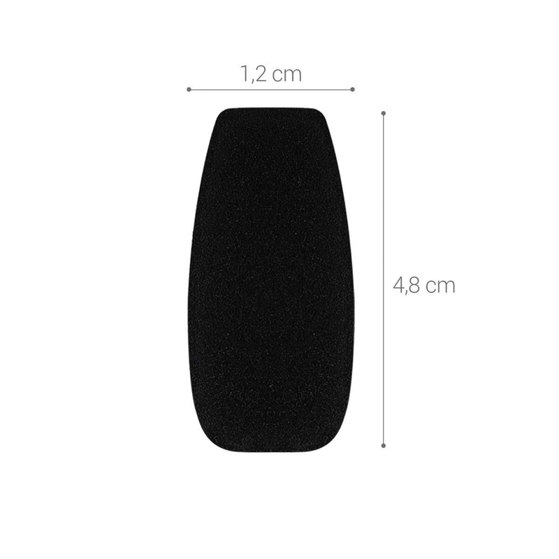 [AUSTRALIA] - kwmobile Microphone Foam Covers (Set of 5) - 1.9 x 0.5 inches () Windscreen Protective Pop Filter Pack for Microphones - Black 4.8x1.2 cm 