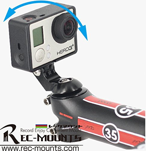 Rec-mounts Top Cap Mounts for Gopro or Garmin Virb Elite [Rec-b09-gp]