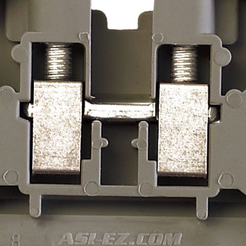 ASI ASIUK5N Din Rail Mounted Terminal Block, Screw Clamp (Pack of 50) 1-(Pack)