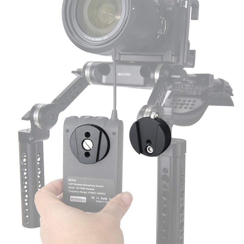 NICEYRIG Quick Release Mount Baseplate, QR Plate Base Kit Slider Lock for Camera Camcorder Gimbal Stabilizer Wireless Microphone Video Transmission Tripod - 404