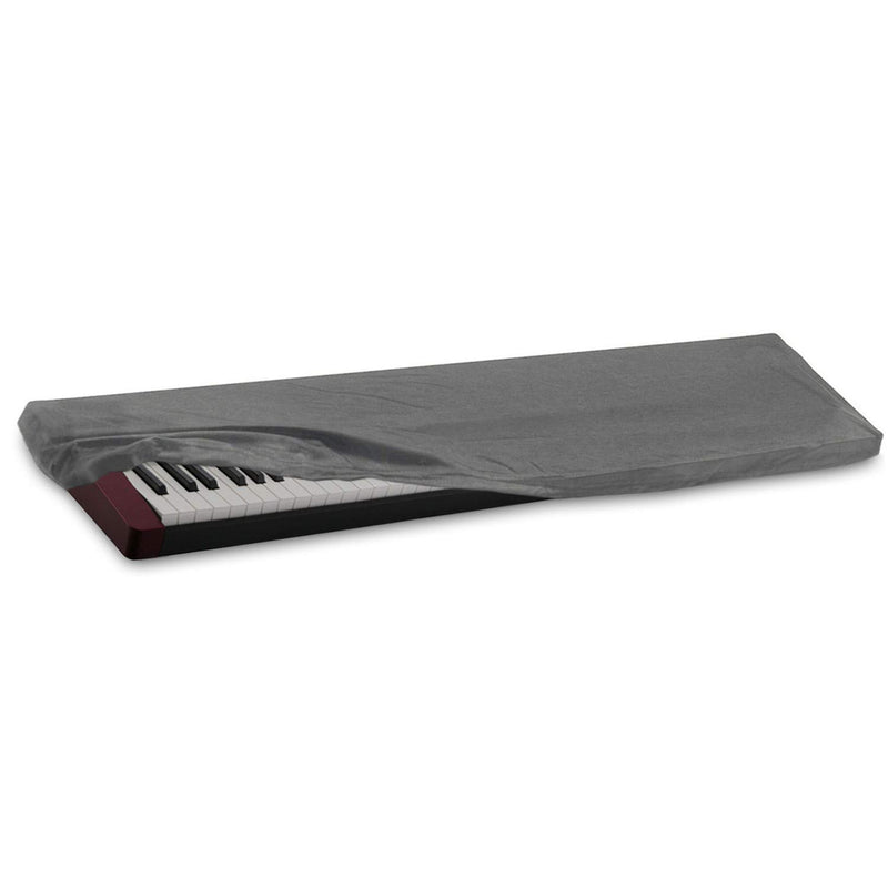 HQRP Elastic Dust Cover (Gray) compatible with Yamaha DGX-660 Motif XF8 MOXF8 P-45 MM8 YPG-535 P-105 P-125 Piaggero NP-11 S70-XS DGX-300 Electronic Keyboards Digital Pianos Gray