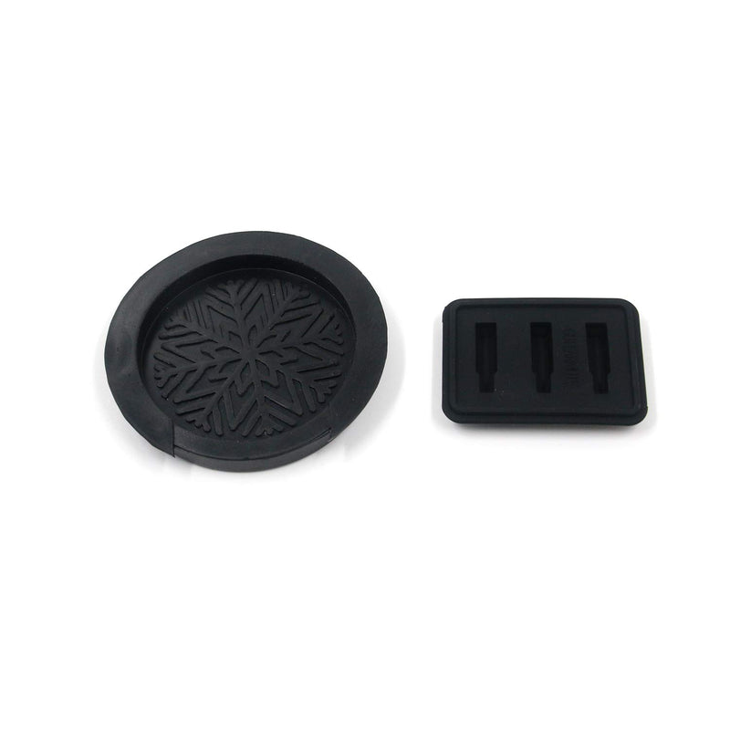 Geesatis 1 PCS Sound Hole Cover Rubber Acoustic Guitar Mute Silencer Feedback Reducer(Black), Fit 4 inch Soundhole