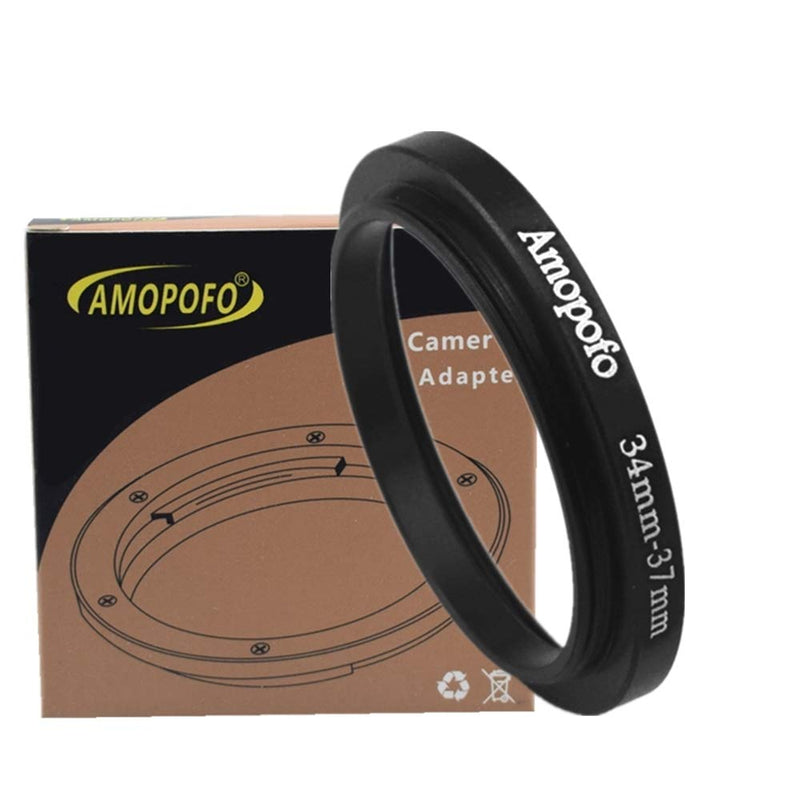 34mm to 37mm Camera Filters Ring Compatible All 34mm Camera Lenses or 37mm UV CPL Filter Accessory,34-37mm Camera Step Up Ring 34 to 37mm Step Up Ring Adapter