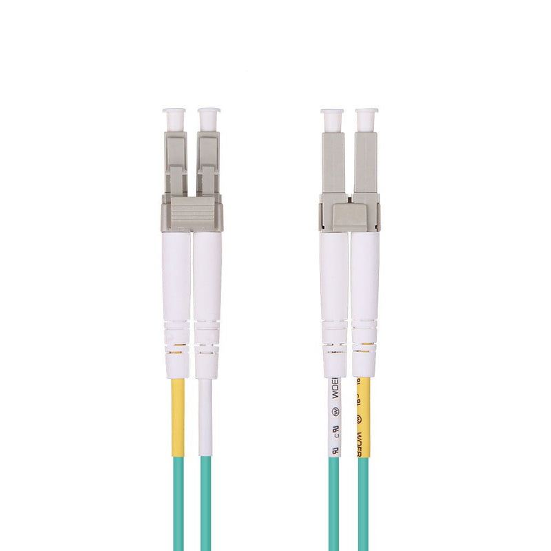 30M OM3 LC to LC Fiber Patch Cable, 10Gb Multi-Mode Jumper Duplex LC-LC 50/125um, LSZH, Fiber Optic Cord for 10G/1G MMF SFP Transceiver, Fiber Networks and More, 30-Meter(98ft) 30m(98ft) OM3 LC-LC