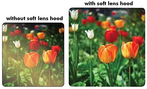 52mm Digital Tulip Flower Lens Hood for Canon, Nikon, Olympus, Pentax, Sony, Sigma, Tamron Digital Cameras and Camcorders + MicroFiber Cleaning Cloth