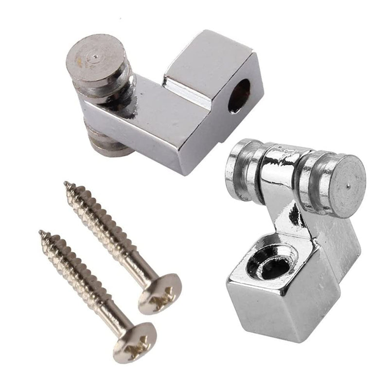 6 Pieces Vintage Guitar Roller String Trees Retainer Guides Guitar Parts for Electric Guitar, Chrome