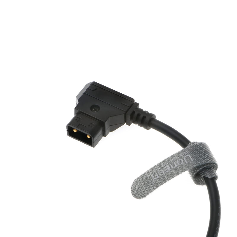 Uonecn for Anton Bauer Power Cable D-tap to Right Angle 2 Pin Male Rotate 180 Degree for Zacuto Gratical Eye Viewfinder