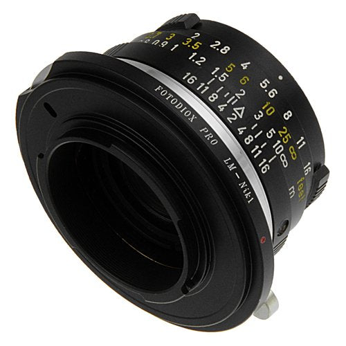 Fotodiox PRO Lens Mount Adapter, Leica M Lens to Nikon 1-Series Camera, fits Nikon V1, J1 Mirrorless Cameras, Leica M-Nik(1) PRO