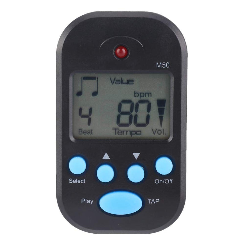 Mini LCD Digital M50 Metronome Electronic Metronome Digital Beat Tempo for Guitar, Piano, Violin, Drum and Other Instruments