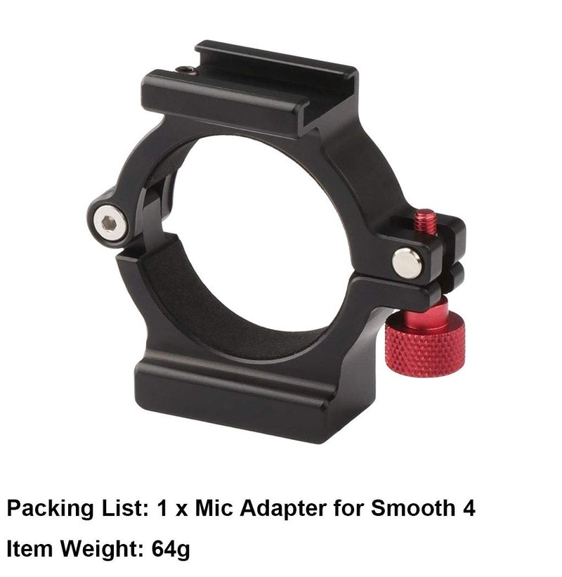 AFVO Ring Clamp with Cold Shoe for Zhiyun Smooth 4 Applied to Microphone LED Light