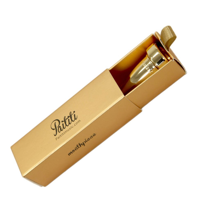 Paititi Gold Plated Rich Tone Bb 1C Trumpet Mouthpiece 1C Rich Tone Gold Plated