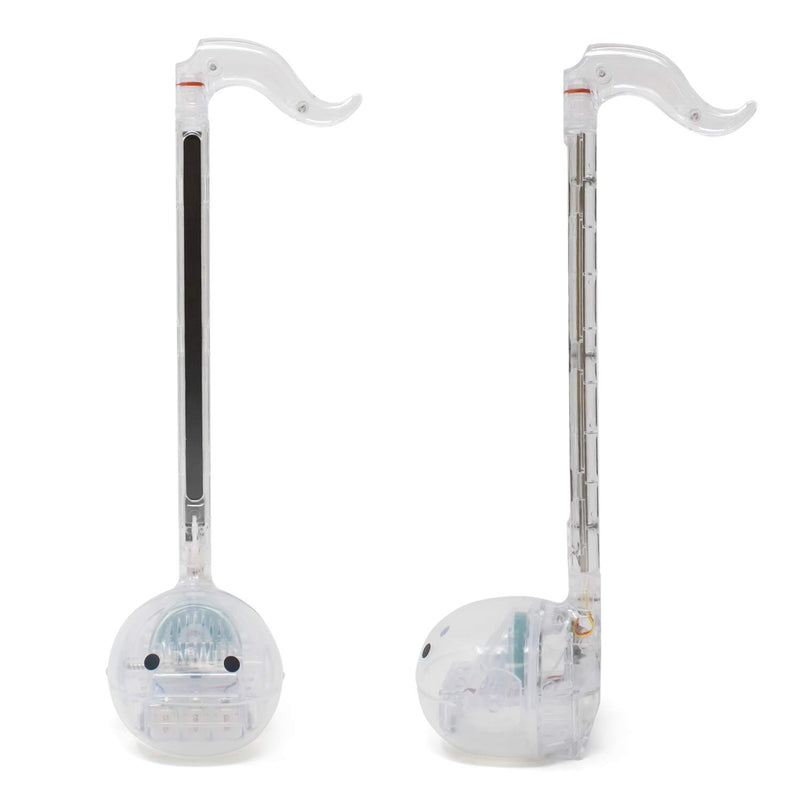 Special Edition Otamatone Crystal [English Version] - Fun Japanese Electronic Musical Toy Synthesizer Instrument designed for Maywa Denki - Clear (White) Otamatone Crystal Clear