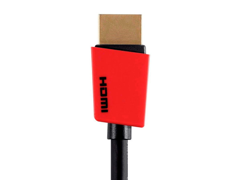 Monoprice 113771 High Speed HDMI Cable - 3 Feet - Red, 4K@60Hz, HDR, 18Gbps, YUV, 4:4:4, 32AWG - Palette Series 3ft