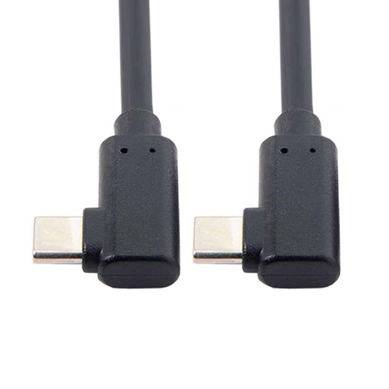 Cablecc USB-C Type-C to Type-C Cable Gen2 10Gbps 65W Dual 90 Degree Left Right Angled Type 1.8M