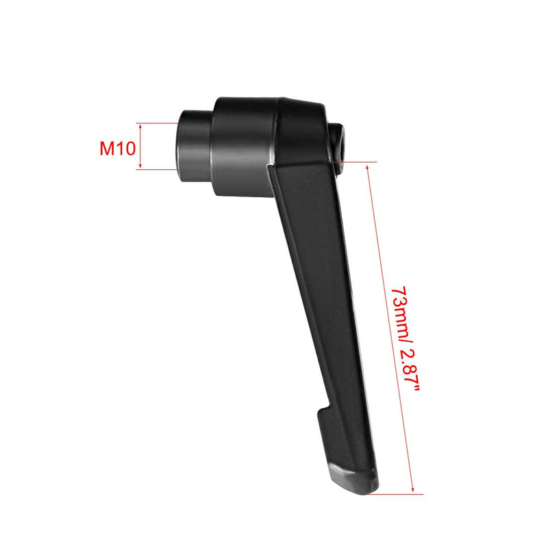 uxcell M10 Handle Adjustable Clamping Lever Thread Push Button Ratchet Female Threaded Stud 3 Pcs