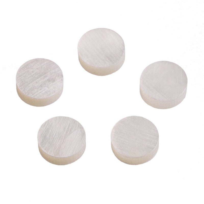 White Mother of Pearl Shell Dot Fret Inlay Maker 6mm for Guitar Fingerboard (Pack of 20)